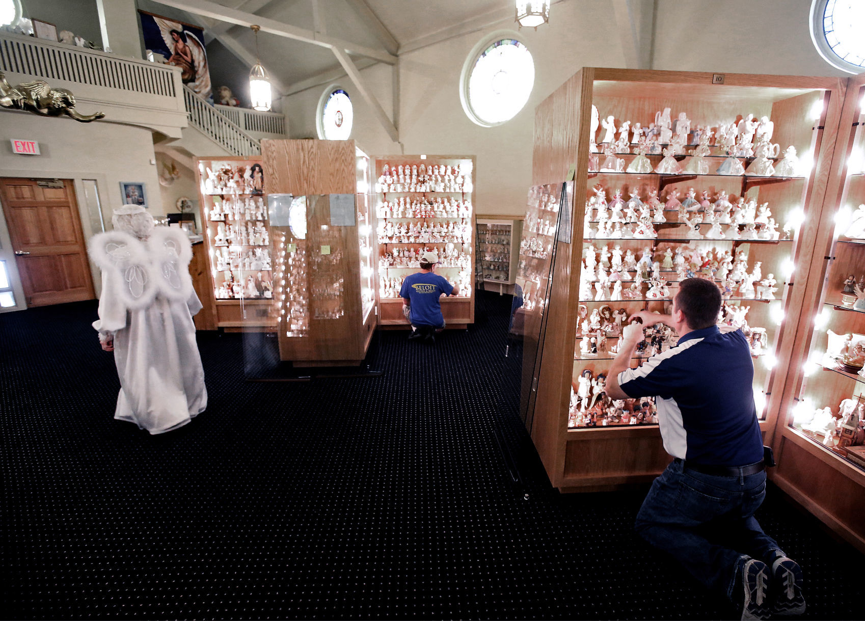 Angel Museum display cases